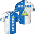 Custom Nicaragua Baseball Jersey Personalized Baseball Jersey S-5XL