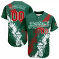 Custom Mexican Team Kelly Green 3D Baseball Jersey S-5XL