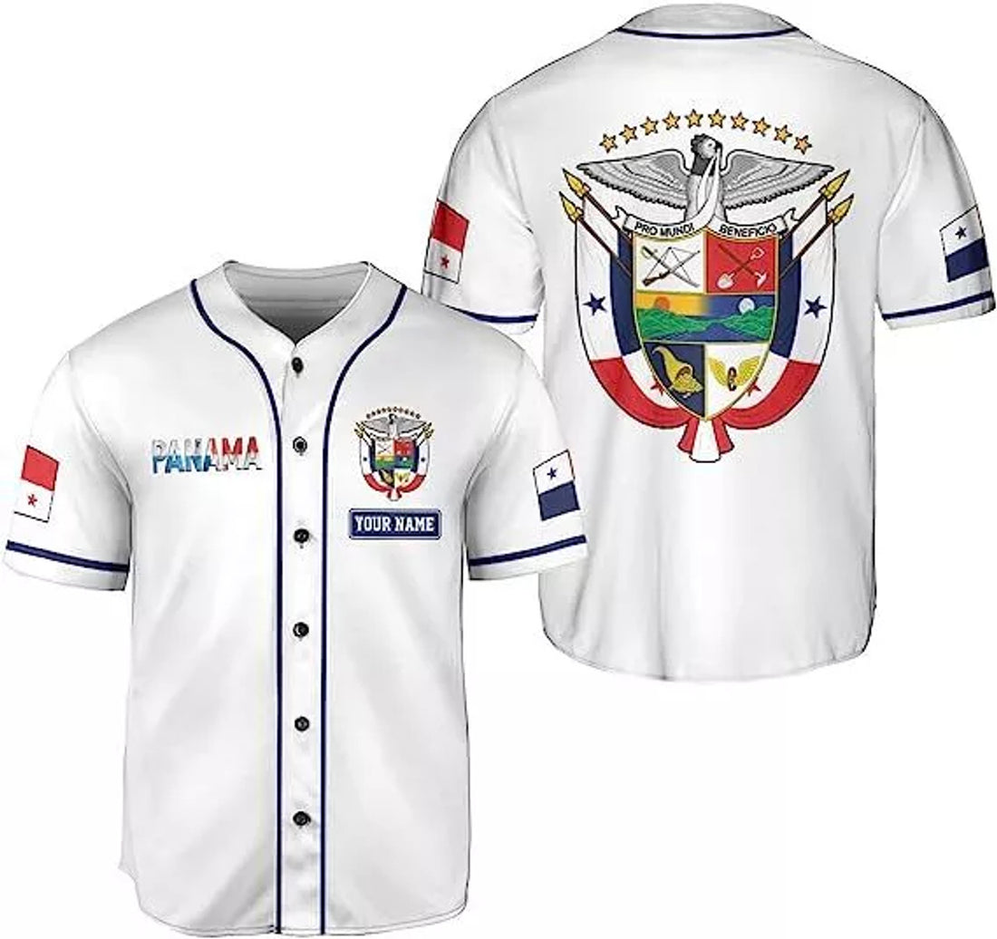 Custom Personalized Panama Baseball Panamanian Flag Baseball Jersey S-5XL