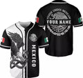 Custom Mexico Black White 3D Shirt Baseball Jersey S-5XL