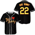 Puerto Rico Bad Bunny Baseball Jersey Black #22 Baseball Jersey S-5XL