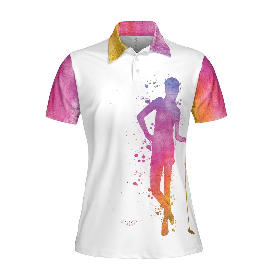 Some Girls Play With Dolls Real Girls Play Golf Short Sleeve Women Polo Shirt S-5XL