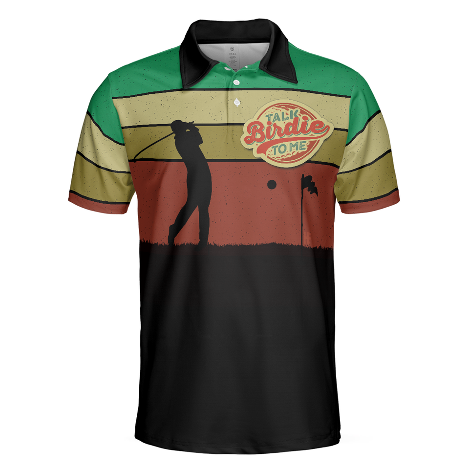 Talk Birdie To Me Vintage Color Golf Shirt Best for Men Men's Polo Shirt S-5XL