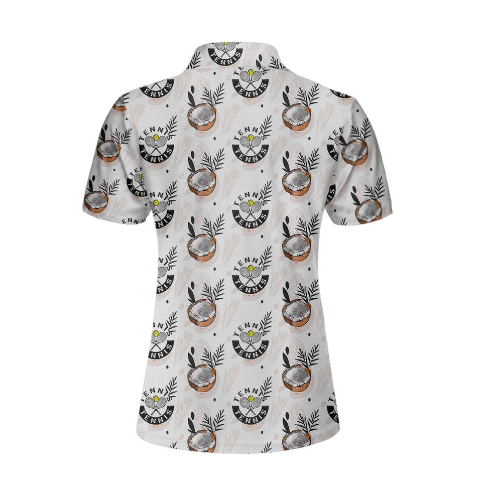 Tropical Coconut Tennis Shirt For Women Short Sleeve Women's Polo Shirts S-5XL