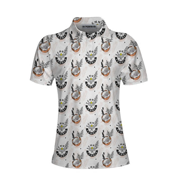 Tropical Coconut Tennis Shirt For Women Short Sleeve Women's Polo Shirts S-5XL